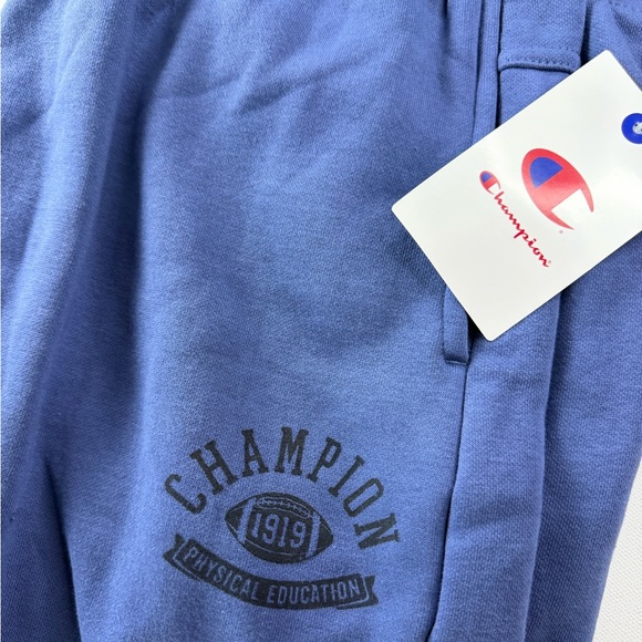 Champion Women's Cropped Fleece Joggers Blue XL Limited Edition - Picture 6 of 9
